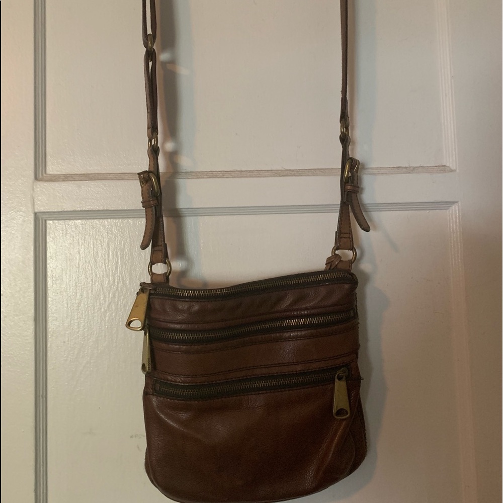 Brown bag and wallet